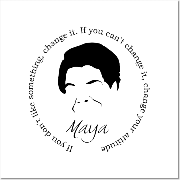 Maya Angelou Quote Wall Art by PoetandChef